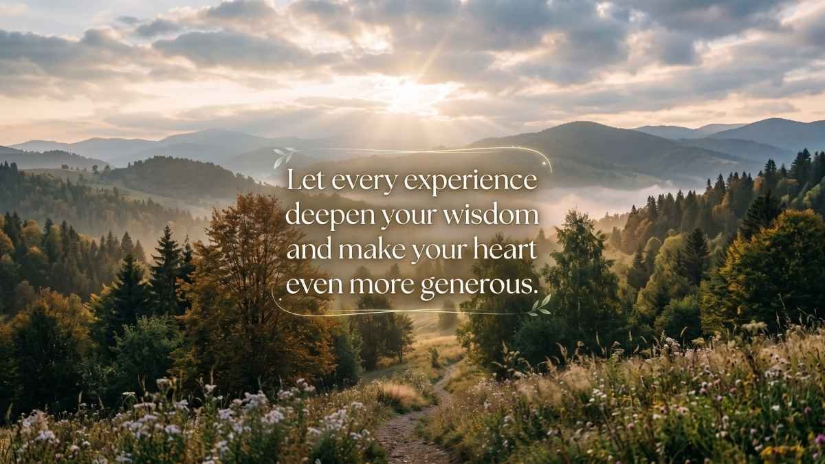 wisdom and generosity
