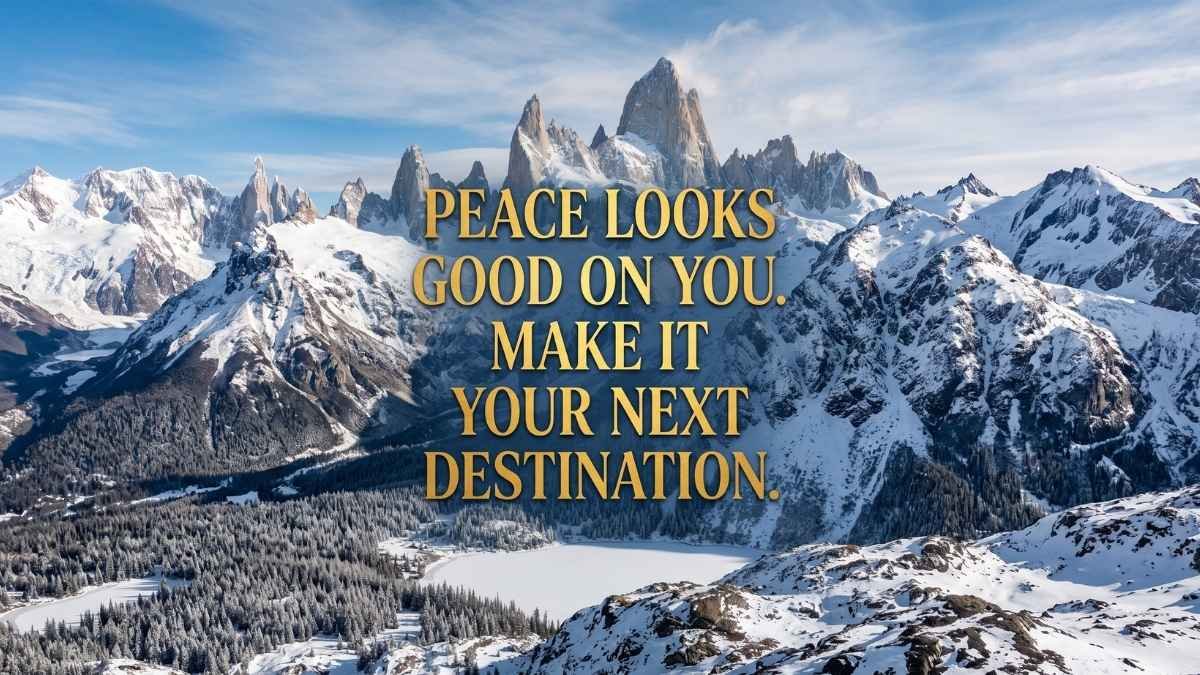 Peace Looks Good on You Make It Your Next Destination